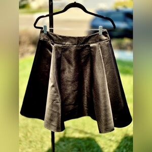 Armani Black Satin Formal Skirt with POCKETS